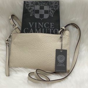NEW 👛 Vince Camuto Tania New Cream Leather Crossbody
